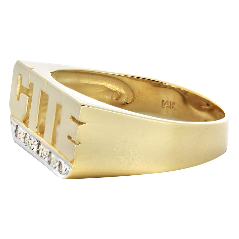 14K Bold Initials Gold Name Ring | Style #111