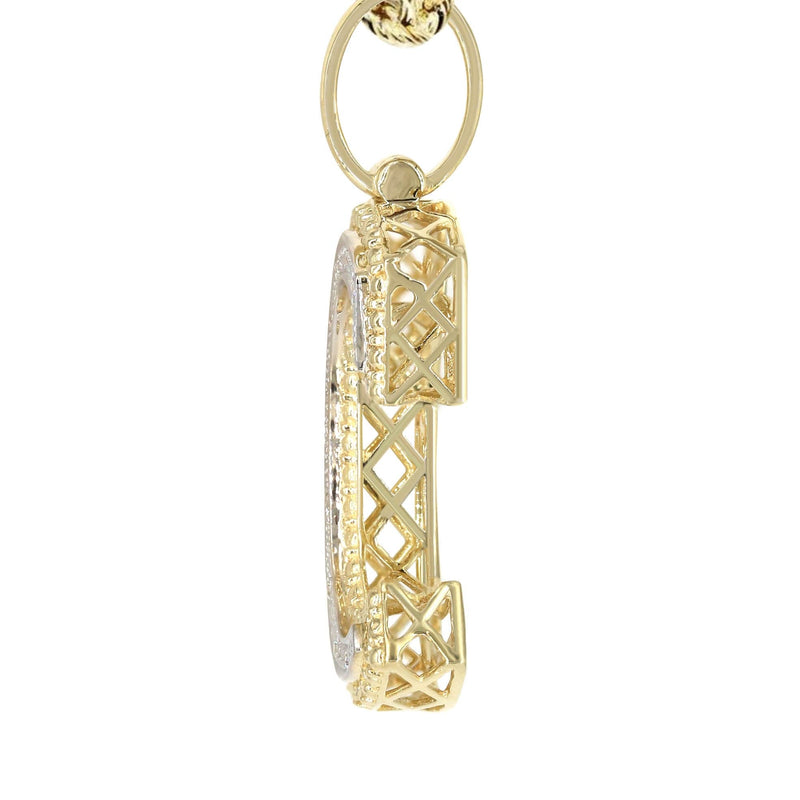 Diamond 10K Yellow Gold Letter "C" Necklace | Appx. 13 Grams
