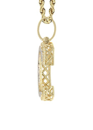 Diamond 10K Yellow Gold Letter "C" Necklace | Appx. 13 Grams