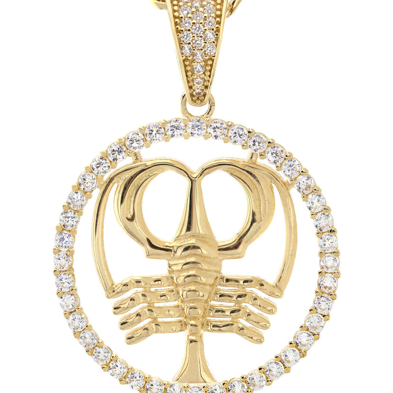 10K Yellow Gold Zodiac Cancer Necklace | Appx. 17.1 Grams