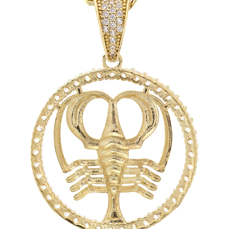 10K Yellow Gold Zodiac Cancer Necklace | Appx. 17.1 Grams