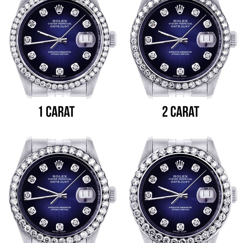 116200 | Hidden Clasp | Mens Rolex Datejust Watch | 36Mm | Blue Dial | Jubilee Band