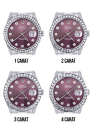 116200 | Hidden Clasp | Rolex Datejust Watch | 36Mm | Purple Dial | Jubilee Band