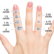 Pave Diamond EngagementRing Anabelle 14K Yellow Gold