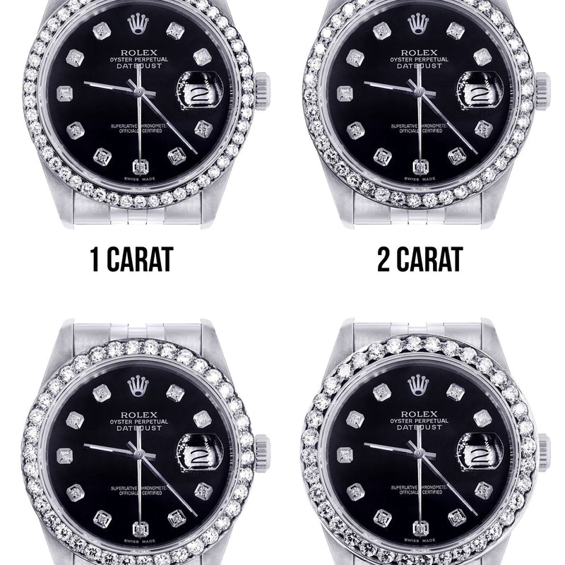 116200 | Hidden Clasp | Rolex Datejust  Watch | 36Mm | Black Dial | Jubilee Band