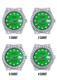116200 | Hidden Clasp | Rolex Datejust Watch | 36Mm | Green Dial | Jubilee Band