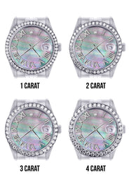 116200 | Hidden Clasp | Diamond Rolex Datejust  Watch | 36Mm | Dark Mother Of Pearl Dial | Roman Numeral | Jubilee Band