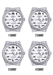 116200 | Hidden Clasp | Diamond Rolex Datejust  Watch | 36Mm | Custom Erotic Dial | Jubilee Band