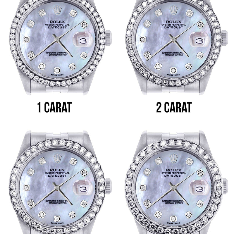116200 | Hidden Clasp | 36Mm | Rolex Datejust Watch | Mother of Pearl Dial | Jubilee Band