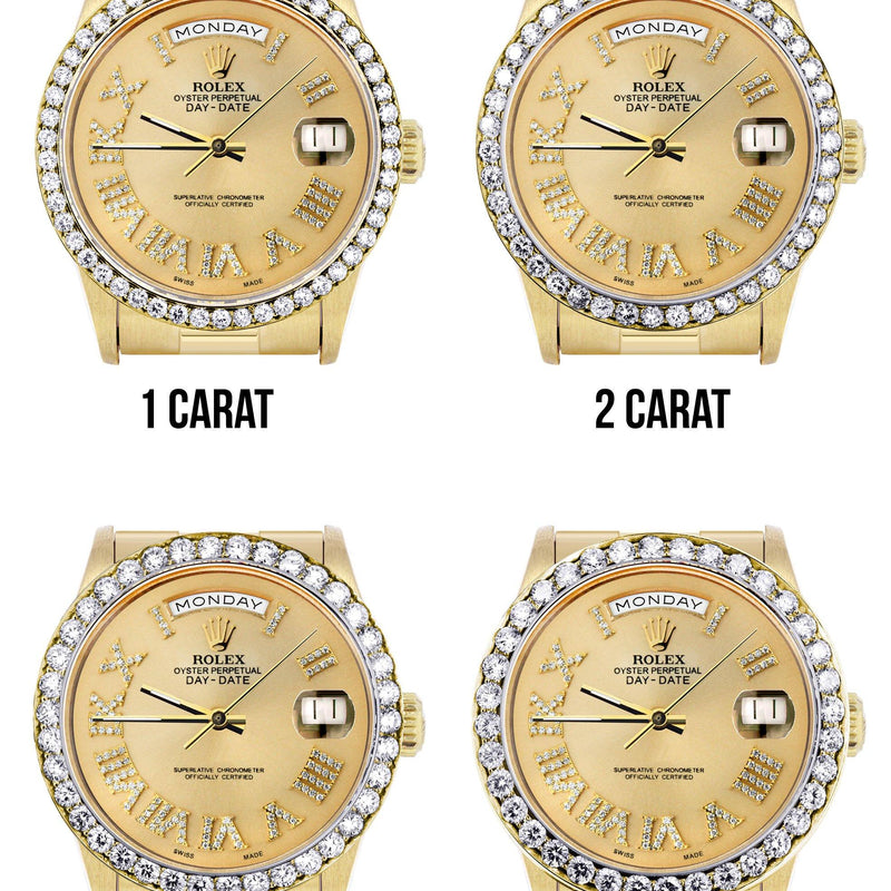 Rolex Day-Date | Presidential | Model 18238 | 18K Yellow Gold | Diamond Bezel | Gold Diamond Roman