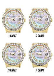 Rolex Day-Date | Presidential | Model 18238 | 18K Yellow Gold | Diamond Bezel | Light Mother of Pearl Diamond Roman