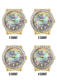 Rolex Day-Date | Presidential | Model 18238 | 18K Yellow Gold | Diamond Bezel | Dark Mother of Pearl Diamond Dial