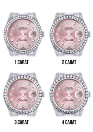 116200 | Hidden Clasp | Rolex Datejust Watch | 36Mm | Pink Dial | Jubilee Band