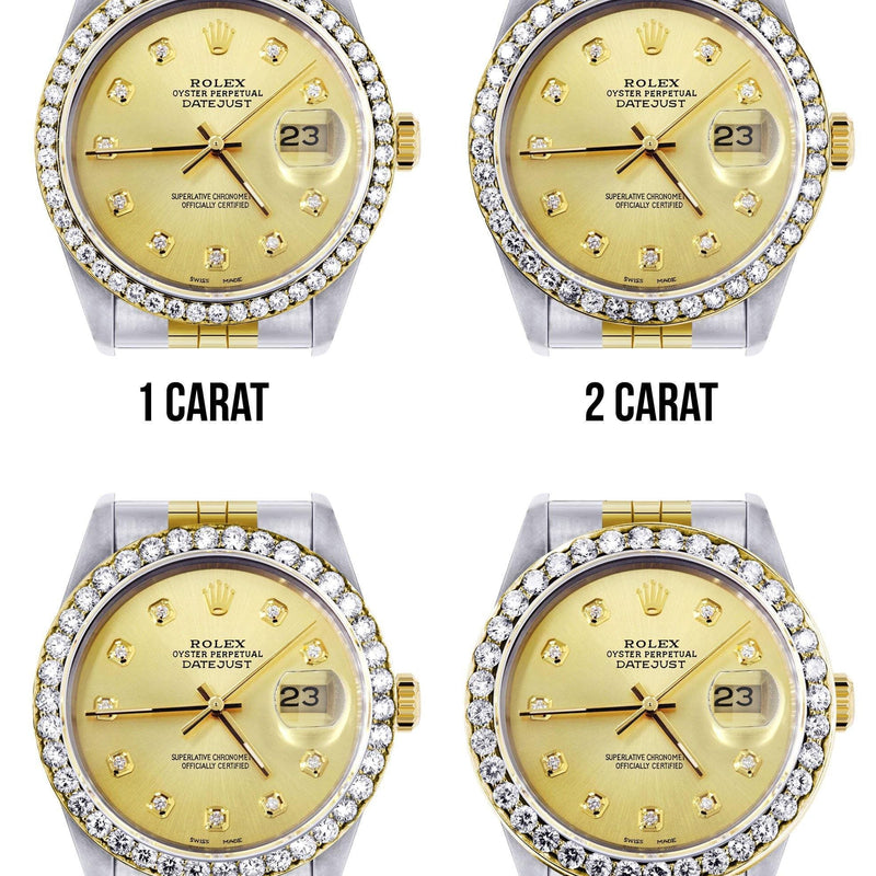 116233 | Hidden Clasp | Gold Rolex Datejust Watch | 36Mm | Gold Dial | Jubilee Band