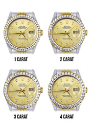 116233 | Hidden Clasp | Gold Rolex Datejust Watch | 36Mm | Gold Dial | Jubilee Band