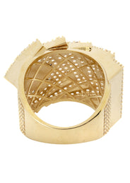 10K Gold Cards Ring For Men | 13 Grams