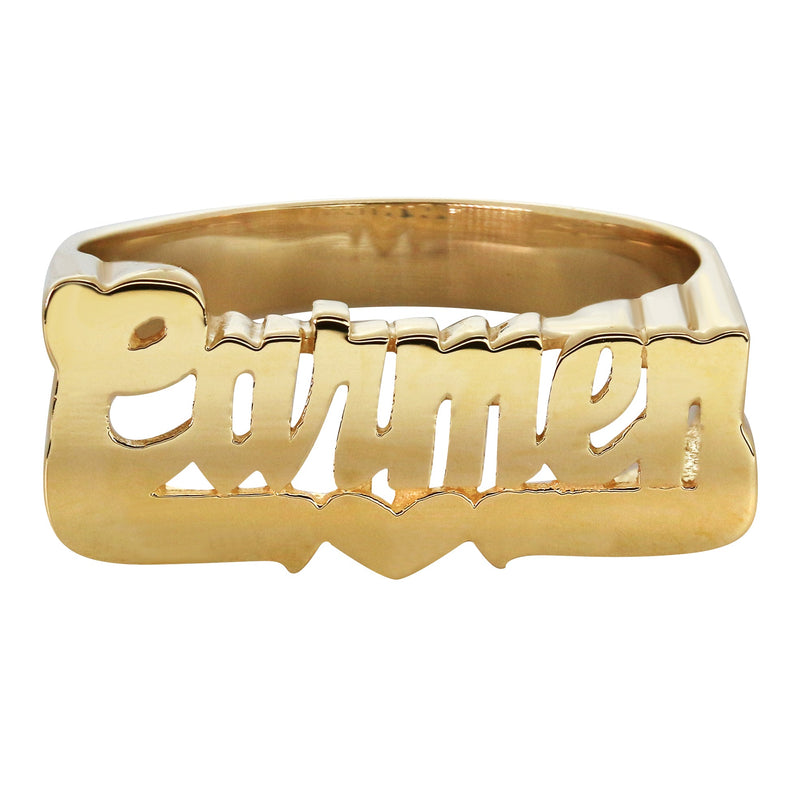 14K Cursive Gold Name Ring | Appx. 5 Grams