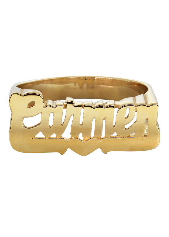 14K Cursive Gold Name Ring | Appx. 5 Grams