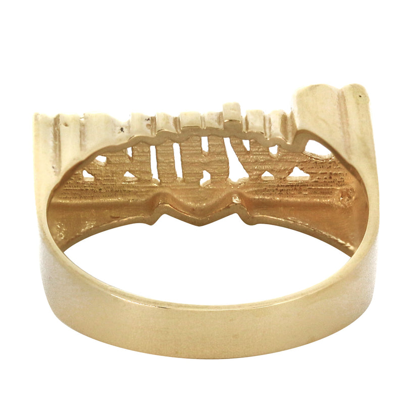 14K Cursive Gold Name Ring | Appx. 5 Grams