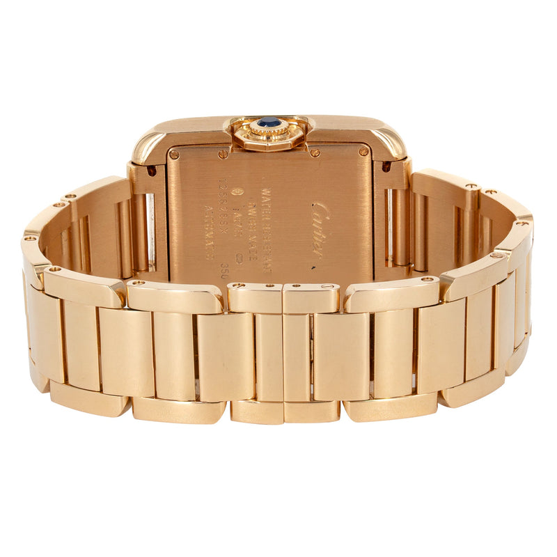 CARTIER TANK ANGLAISE WATCH IN 18K ROSE GOLD | SILVER ROMAN DIAL | 39 MM