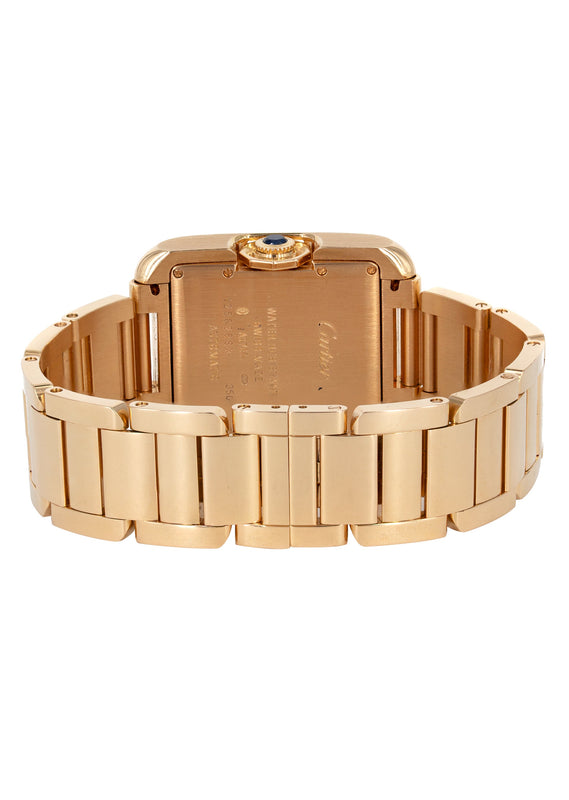 CARTIER TANK ANGLAISE WATCH IN 18K ROSE GOLD | SILVER ROMAN DIAL | 39 MM
