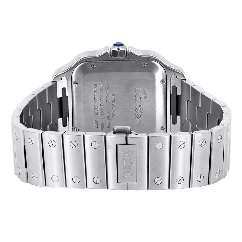 CARTIER SANTOS WATCH IN STAINLESS STEEL | WHITE DIAL | 40 MM