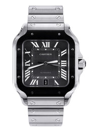 CARTIER SANTOS WATCH IN STAINLESS STEEL | GREY DIAL | 40 MM