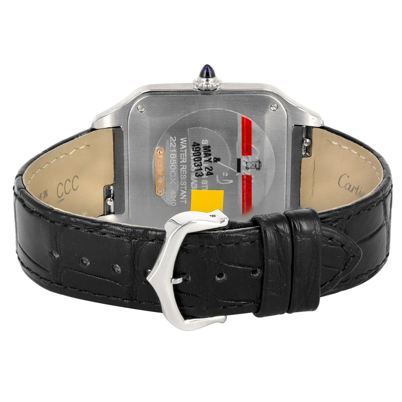 CARTIER SANTOS DUMONT WATCH IN STAINLESS STEEL & 18K GOLD | WHITE DIAL | 43.5 MM