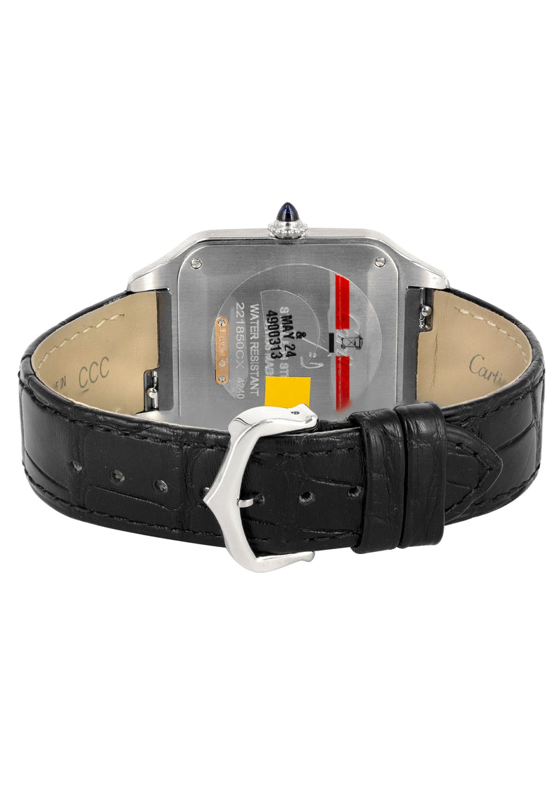 CARTIER SANTOS DUMONT WATCH IN STAINLESS STEEL & 18K GOLD | WHITE DIAL | 43.5 MM