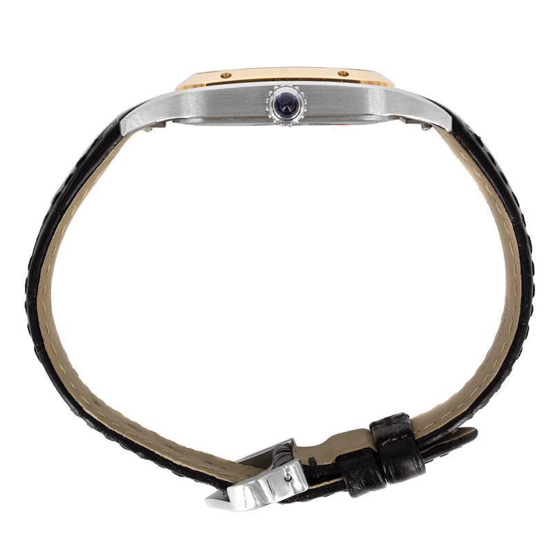 CARTIER SANTOS DUMONT WATCH IN STAINLESS STEEL & 18K GOLD | WHITE DIAL | 43.5 MM