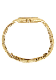 CARTIER DIAMOND PANTHERE WATCH IN 18K GOLD | WHITE DIAL | 27 MM