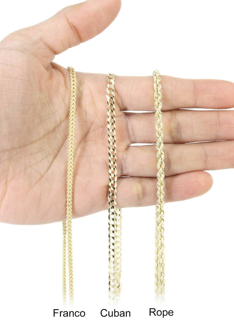 18K Yellow Gold Diamond Cross Necklace  | 2.01 Carats