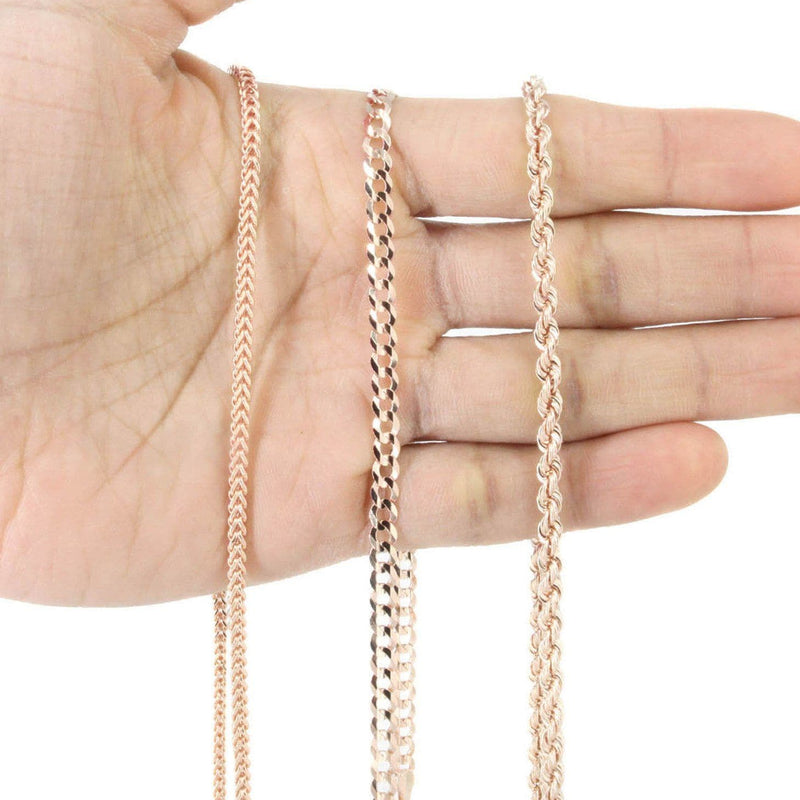14K Rose Gold Diamond Cross Necklace | 0.98 Carats