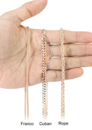 14K Rose Gold Diamond Cross Necklace | 0.98 Carats