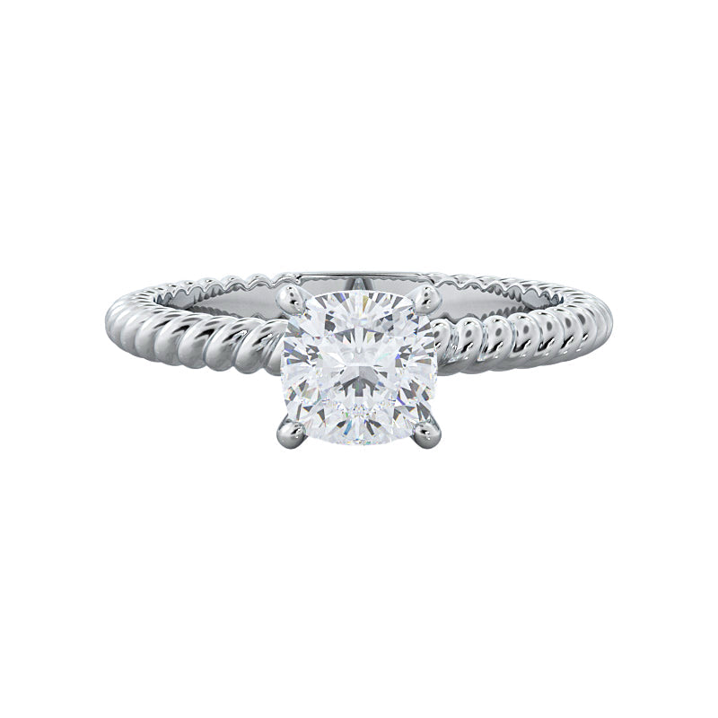 Charlotte 2ct Cushion engagement ring setting
