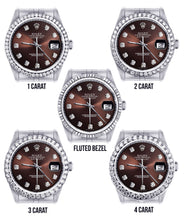 Diamond Mens  Rolex Datejust Watch 16200| 36MM | Chocolate Diamond Dial | Jubilee Band