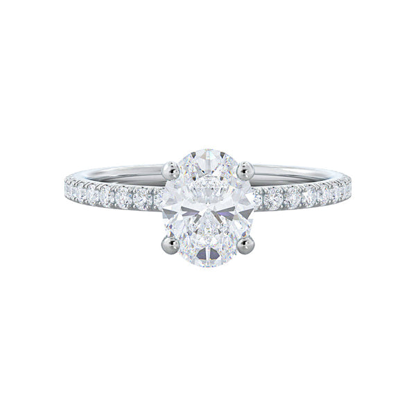 Christine Oval — White Gold, front