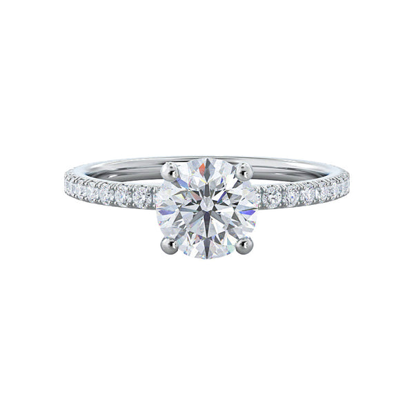 Christine 2ct Round engagement ring setting