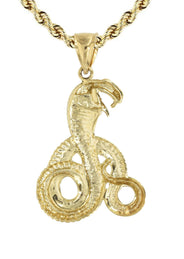 10K Yellow Gold Cobra Necklace | Appx. 18.1 Grams