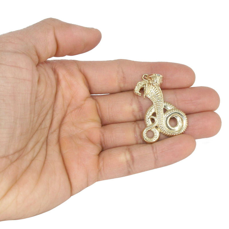 10K Yellow Gold Cobra Necklace | Appx. 18.1 Grams