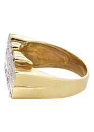 14K Diamond Two Tone Gold Name Ring | Appx. 5.8 Grams