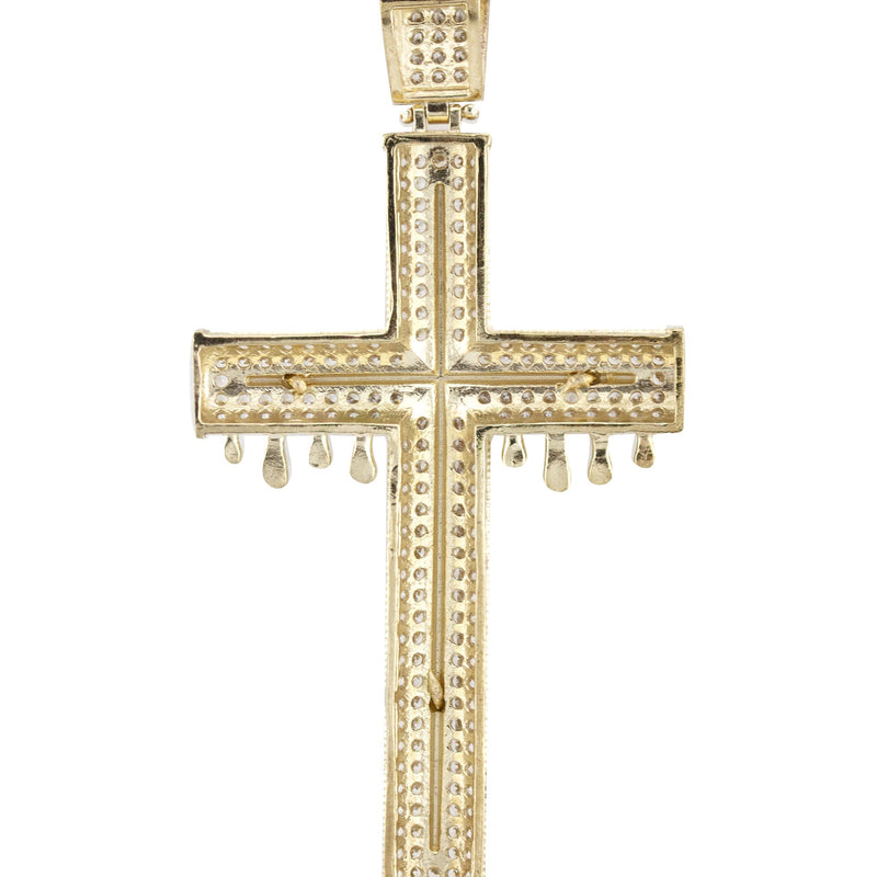 10K Yellow Gold Cross Necklace | Small 12 Grams - Large 20 Grams