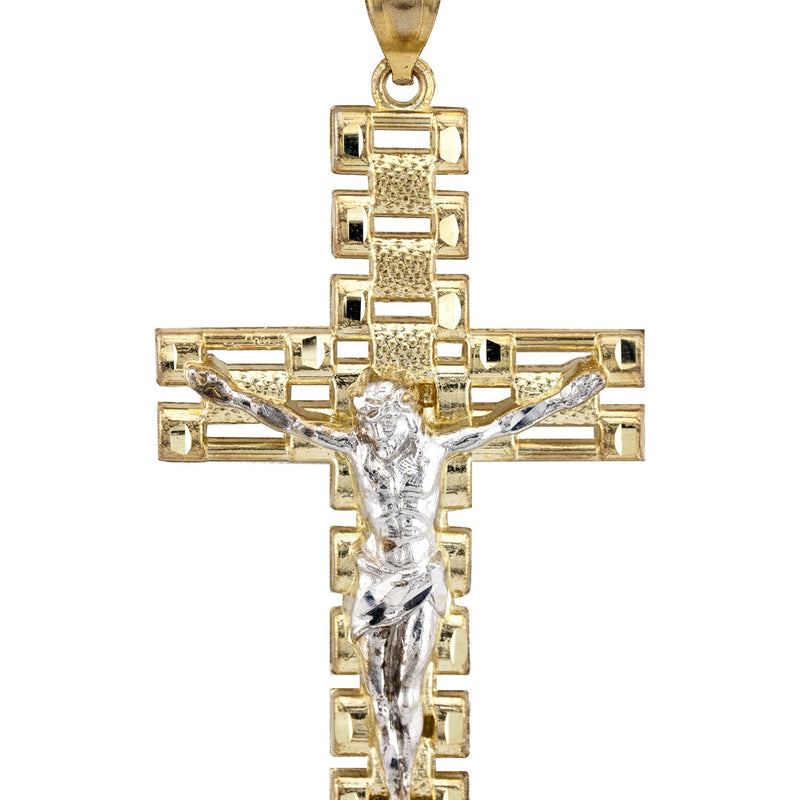 10K Yellow Gold Cross Necklace | Small 9 Grams - Large 17 Grams