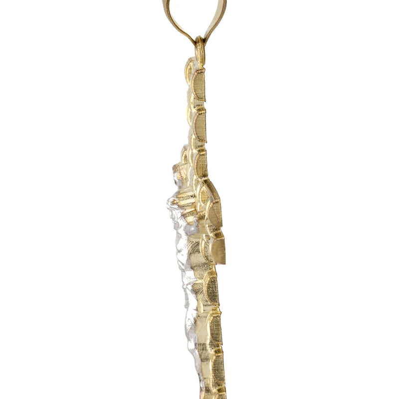 10K Yellow Gold Cross Necklace | Small 9 Grams - Large 17 Grams