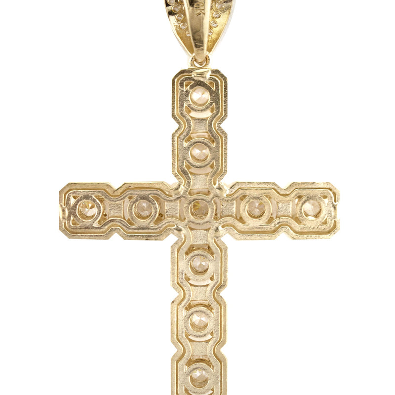 10K Yellow Gold Cross Necklace | Small 10 Grams - Large 26 Grams