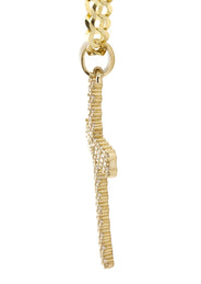 10K Yellow Gold Cross Necklace | Small 10 Grams - Large 28 Grams