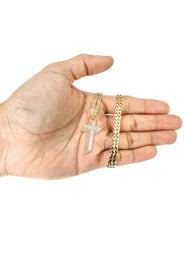 10K Yellow Gold Cross Necklace | Appx. 14.7 Grams
