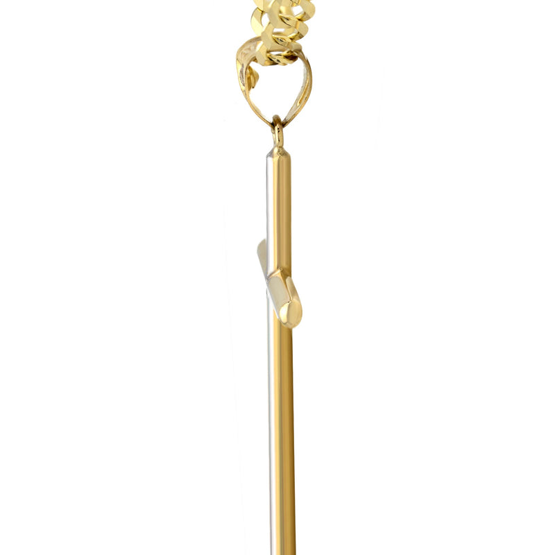 10K Yellow Gold Cross Necklace | Small 3 Grams - Large 7 Grams