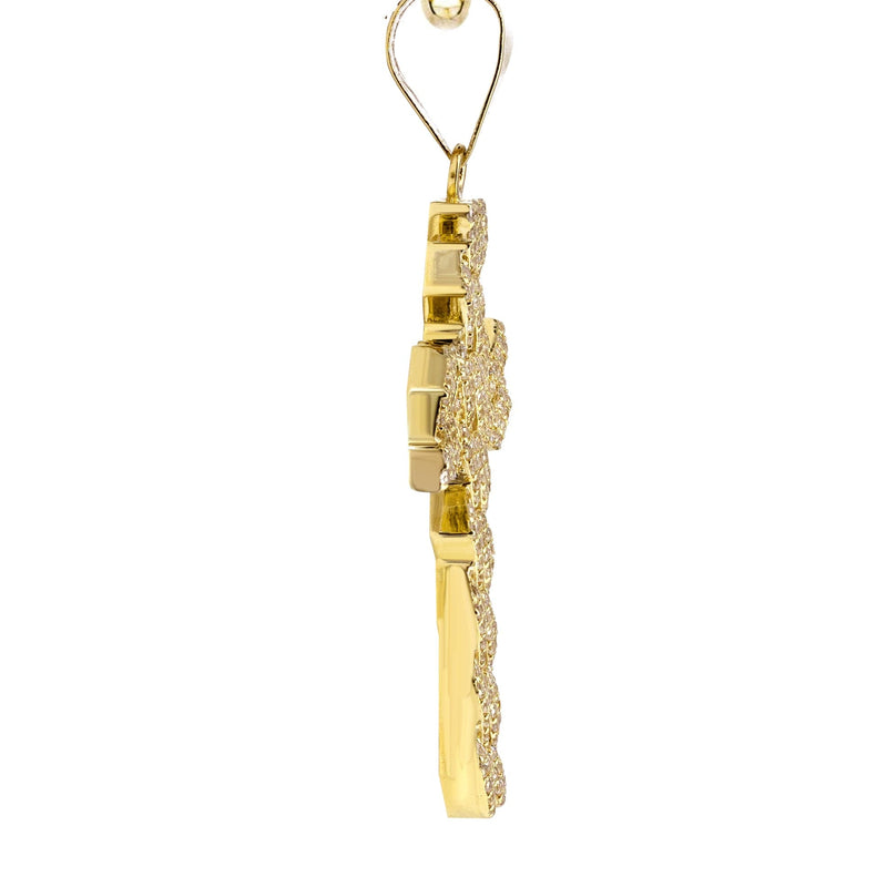 10K Yellow Gold Cross  4 Necklace | Appx. 14.7 Grams