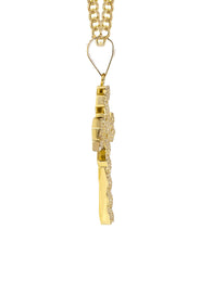 10K Yellow Gold Cross  4 Necklace | Appx. 14.7 Grams